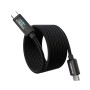 Дата кабель USB-C to USB-C 1.2m PD100W digital display silicone Choetech (XCC-1064)