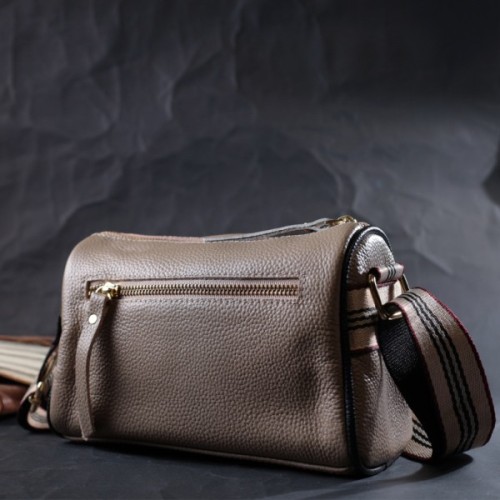 Сумка Vintage З натуральної шкіри Бежева (22263)