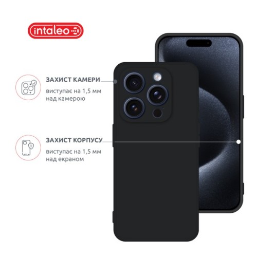 Чохол до мобільного телефона Intaleo SoftShell Apple iPhone 16 Pro Black (1283126609305)