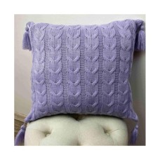 Наволочка Прованс декоративна в'язана Глорiя коси Лаванда 45х45 (022014)