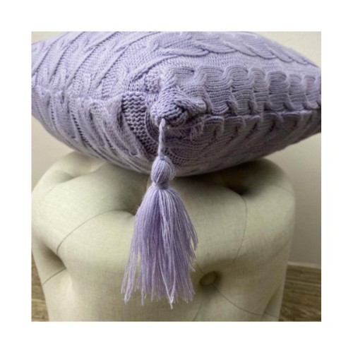 Наволочка Прованс декоративна в'язана Глорiя коси Лаванда 45х45 (022014)