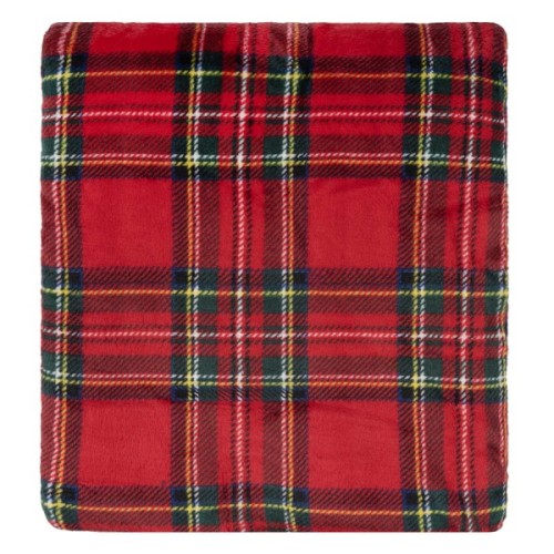 Плед Ardesto Christmas Flannel 160х200см, 100% поліестер, клітинка, червоний (ART0133PB)