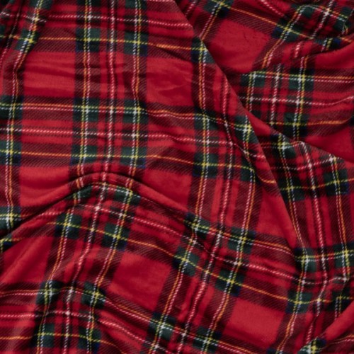 Плед Ardesto Christmas Flannel 160х200см, 100% поліестер, клітинка, червоний (ART0133PB)