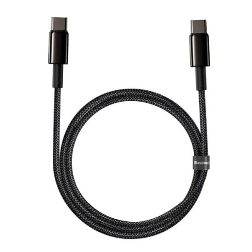 Дата кабель USB-C to USB-C 1.0m 100W black Baseus (CATWJ-01)