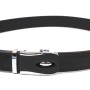 Ремінь Vintage З пряжкою автомат з натуральної шкіри Чорний (21465)