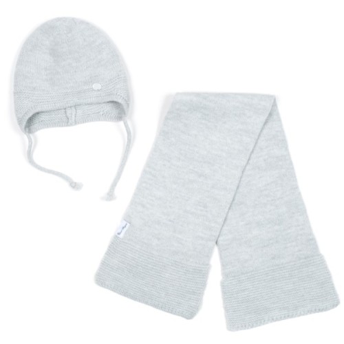 Шапка дитяча Na з шарфом (NA 1177-50-gray)