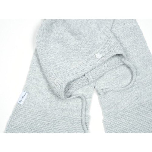 Шапка дитяча Na з шарфом (NA 1177-50-gray)