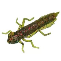 Силікон рибальський FishUP Dragonfly 0.75" 019 - Motor Oil/Red (12шт/уп) (1864.14.66)