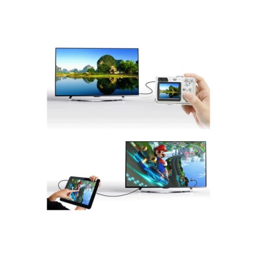 Перехідник Mini HDMI M to HDMI F black Ugreen (20101)