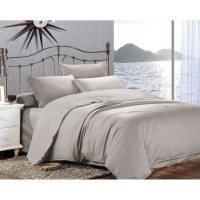 Постільна білизна Home Line Сатин Люкс сірий, Євро (155262)