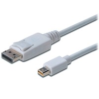 Кабель мультимедійний miniDisplayPort M to DisplayPort M 3.0m Digitus (AK-340102-030-W)