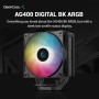Кулер до процесора Deepcool AG400 DIGITAL BK ARGB