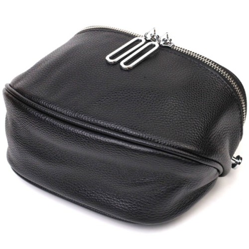 Сумка Vintage Жіноча через плече з натуральної шкіри Чорна (22122)