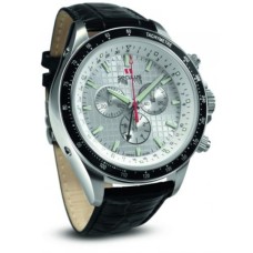 Наручний годинник Seculus 9531.2.504 white, ss, black leather