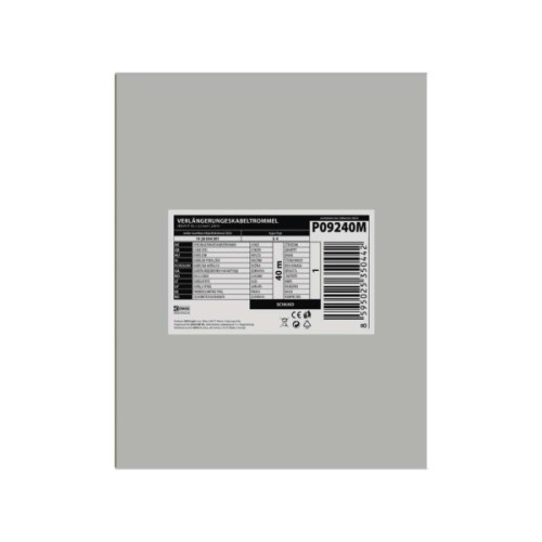 Мережевий подовжувач EMOS катушка 4 роз., 40 м (P09240M)