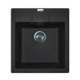 Мийка кухонна Adamant Brick чорний + змішувач та дозатор (4824296209703)