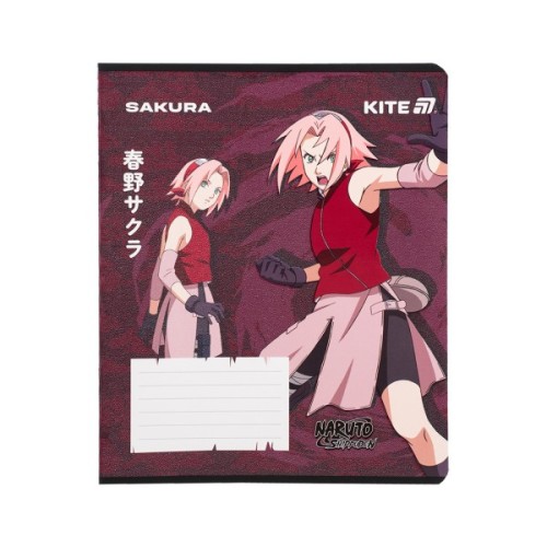 Зошит Kite Naruto, 12 аркушів, клітинка (NR25-232)