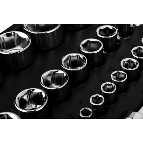 Набір інструментів Neo Tools 110шт, 1/2", 1/4", CrV, кейс (10-066)