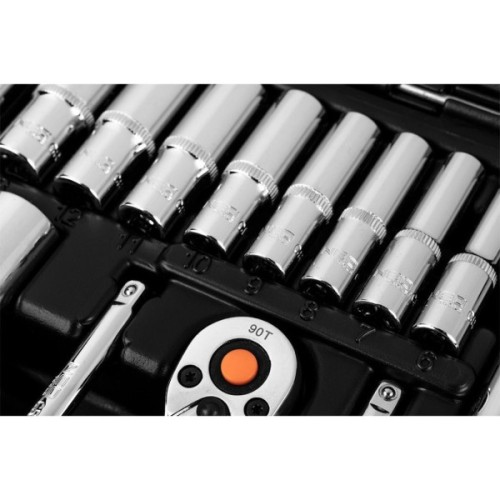 Набір інструментів Neo Tools 110шт, 1/2", 1/4", CrV, кейс (10-066)
