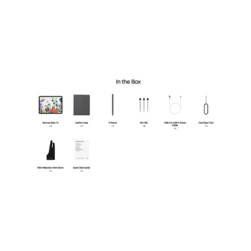 Графічний планшет Huion Kamvas Slate 13 + перчатка (KT1201)