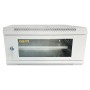 Шафа настінна GEAR 4U 19" 600x600x240 мм, + полка 19", grey (GWMSN-4U-600-600G)