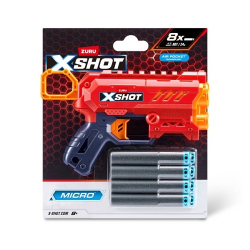 Іграшкова зброя Zuru X-Shot Швидкострільний бластер Excel Micro 2.0 Color Card (8 патронів) (36726TQ1R)