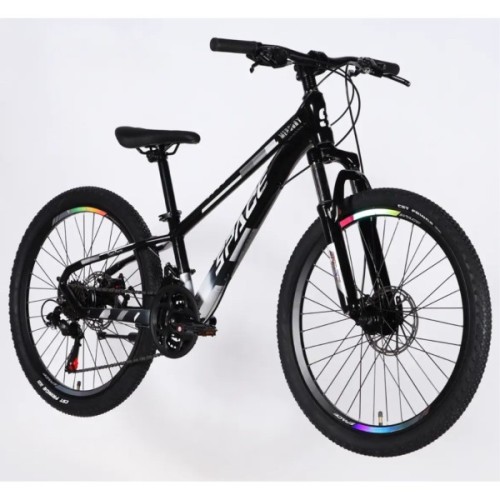 Велосипед Space 24" MERCURY DD FR рама-11" AL 2026 чорно-білий (OPS-SP-24-064)