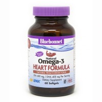 Жирні кислоти Bluebonnet Nutrition Омега-3 Формула для Серця, Omega-3 Heart Formula, 60 желатин (BLB0942)