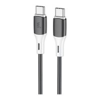 Дата кабель USB-C to USB-C 1.0m 60W silicone black Wibrand (WI.DC/MA1B-CC)
