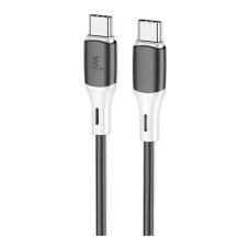 Дата кабель USB-C to USB-C 1.0m 60W silicone black Wibrand (WI.DC/MA1B-CC)