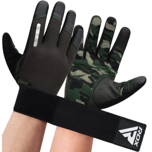 Рукавички для фітнесу RDX T2 Touch Screen Friendly Full Fingerf Army Green XL (WGA-T2FA-XL)