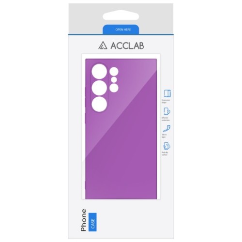 Чохол до мобільного телефона ACCLAB Silicone Case Samsung Galaxy S24 Ultra Purple (1283126602146)