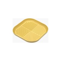 Універсальний посуд для тварин Fiboo Fiboowl килимок для злизування ласощів та їжі, L жовтий (FIB0226)