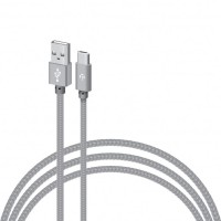 Дата кабель USB 2.0 AM to USB-C 2.0m CBGNYT2 grey Intaleo (1283126489143)