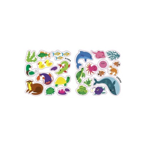 Книга Хто живе у воді? Озеро. Річка. Море. Океан. Альбомчик-наклейчик - А. Журба Ранок (9786170967794)