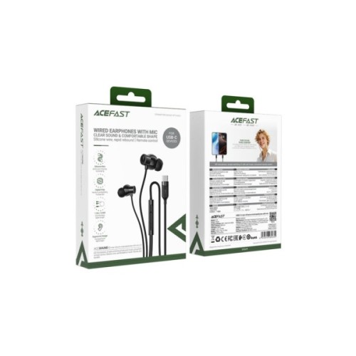 Навушники Acefast L10 USB-C Black (6974316285335)