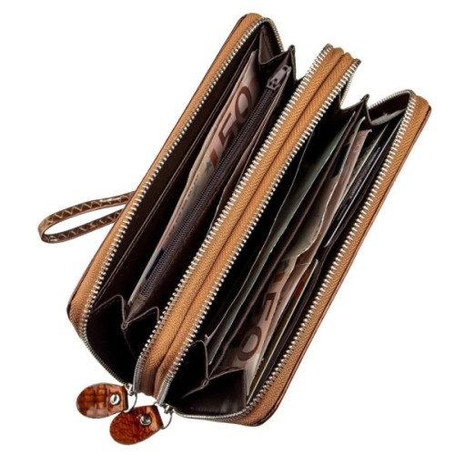 Гаманець Kivi З екошкіри Коричневий (19020)