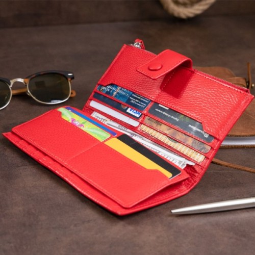 Гаманець ST Leather Шкіряний Червоний (19281)