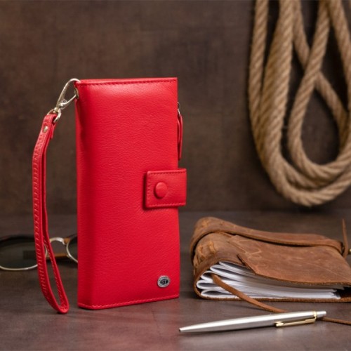 Гаманець ST Leather Шкіряний Червоний (19281)