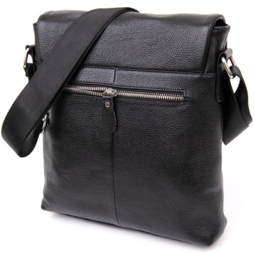 Сумка Vintage З клапаном флотар Чорна (20410)