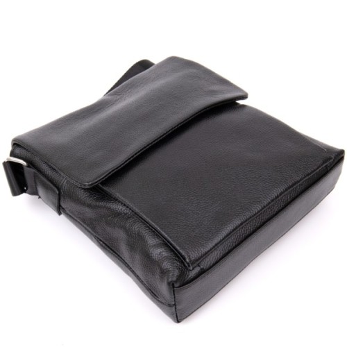 Сумка Vintage З клапаном флотар Чорна (20410)