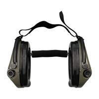 Тактичні навушники Sordin Supreme MIL AUX Slim з заднім тримачем (76308-06-S)