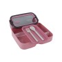 Ланч-бокс дитячий Kite подвійний з наповненням 1400 мл, рожевий (K23-183-3)