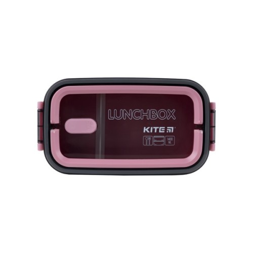 Ланч-бокс дитячий Kite подвійний з наповненням 1400 мл, рожевий (K23-183-3)