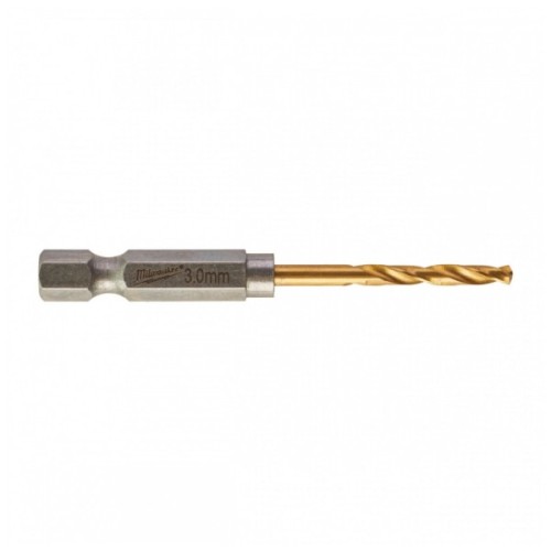 Свердло Milwaukee по металу RedHEX HSS-G TiN, 3,0 мм, (2шт) (48894763)
