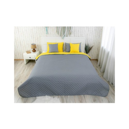 Покривало Руно мікрофайбер Yellow Grey 150x212 см (360.52У_Yellow Grey)