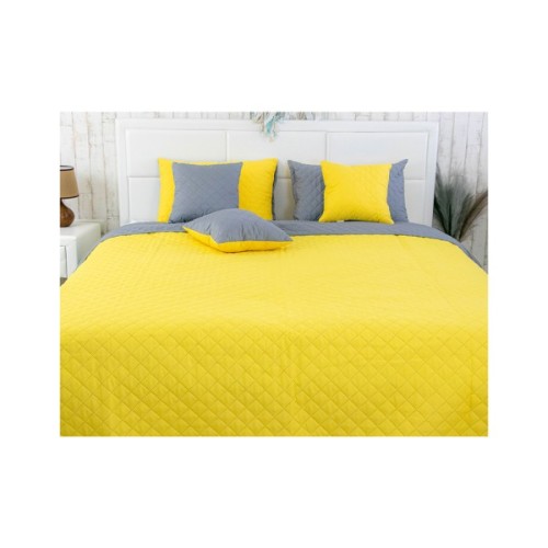 Покривало Руно мікрофайбер Yellow Grey 150x212 см (360.52У_Yellow Grey)