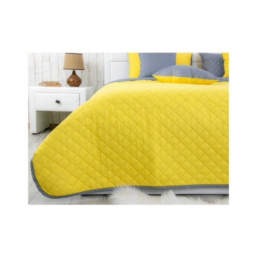 Покривало Руно мікрофайбер Yellow Grey 150x212 см (360.52У_Yellow Grey)
