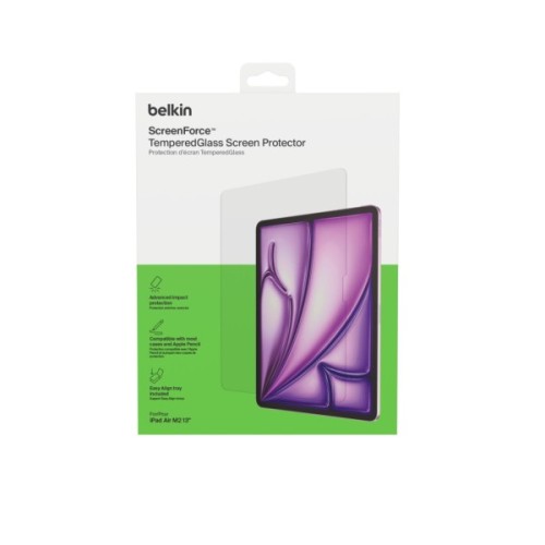 Скло захисне Belkin TemperedGlass iPad Air 13 (2024 M2/2025 M3) (OVI008HQ)