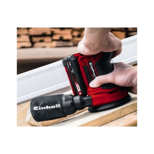 Шліфувальна машина Einhell TE-RS 18 Li Kit, 18V, АКБ 1x2.5Ah, 125мм, 14000–22000об/хв, 1.2кг (4462010K)